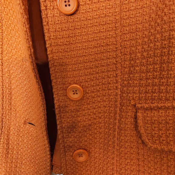 RAFAELLA WOMEN BEAUTIFUL WOOL TANGERINE JACKET SIZE 14 - Picture 5 of 12